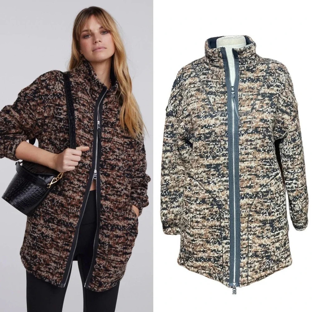 Varley Romar Jacket in Brown‎ Speckle Size XXS